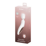 Satisfyer Wand-erland - White - White/Rose Gold USB Rechargeable Massage Wand - Image 7