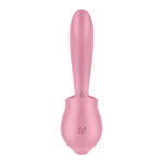 Satisfyer Tongue Genius - Pink USB Rechargeable Vibrator with Flicking Clit Stimulator - Image 5