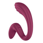 Satisfyer G For Goddess 3 - Wine Red - Wine Red 16 cm USB-C Rechargeable Vibrator with Clit Stim - Image 5