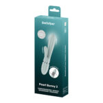 Satisfyer Pearl Bunny 2 - Green - Green 21.5 cm USB-C Rechargeable Rabbit Vibrator - Image 7