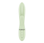 Satisfyer Pearl Bunny 2 - Light Green - Light Green 21.5 cm USB-C Rechargeable Rabbit Vibrator - Image 4