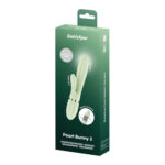 Satisfyer Pearl Bunny 2 - Light Green - Light Green 21.5 cm USB-C Rechargeable Rabbit Vibrator - Image 8