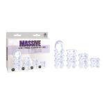 Massive - Clear Penis Sleeves - Set of 4 Styles