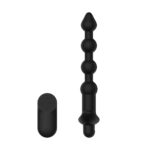 Passion Play Vibrating Anal Beads with Remote - Black USB Rechargeable Vibrating Anal Beads with Wireless Remote - Image 3
