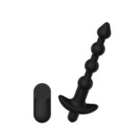 Passion Play Vibrating Anal Beads with Remote - Black USB Rechargeable Vibrating Anal Beads with Wireless Remote - Image 5