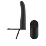 Passion Play Vibrating Double Penetrator with Remote - Black USB Rechargeable Vibrating Double Penetrator Cock Ring with Wireless Remote - Image 2