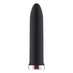 Passion Play Rechargeable Vibrating Bullet - Black - Black 9.8 cm USB Rechargeable Bullet - Image 2