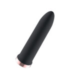 Passion Play Rechargeable Vibrating Bullet - Black - Black 9.8 cm USB Rechargeable Bullet - Image 3