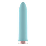 Passion Play Rechargeable Vibrating Bullet - Blue - Blue 9.8 cm USB Rechargeable Bullet - Image 2