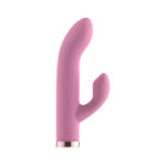 Passion Play Silicone Rabbit Vibrator - Pink - Pink USB Rechargeable Mini Rabbit Vibrator - Image 2