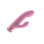 Passion Play Silicone Rabbit Vibrator - Pink - Pink USB Rechargeable Mini Rabbit Vibrator - Image 3