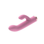 Passion Play Silicone Rabbit Vibrator - Pink - Pink USB Rechargeable Mini Rabbit Vibrator - Image 4