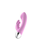 Passion Play Silicone Rabbit Vibrator - Pink 18.6 cm USB Rechargeable Rabbit Vibrator - Image 4