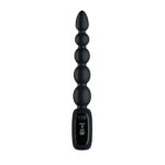 Passion Play Vibrating Anal Beads with LED Screen - Black 23 cm USB Rechargeable Vibrating Anal Beads - Image 2