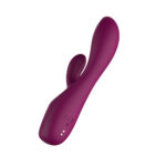 Passion Play Rabbit Vibrator with LED Screen - Purple 19.2 cm USB Rechargeable Rabbit Vibrator - Image 4