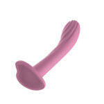 Passion Play Liquid Silicone Textured Dildo - Pink - Pink 18 cm Dildo - Image 2