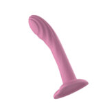 Passion Play Liquid Silicone Textured Dildo - Pink - Pink 18 cm Dildo - Image 4
