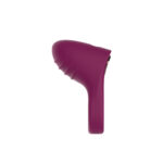 Passion Play Silicone Vibrating Cockring - Purple USB Rechargeable Penis Ring - Image 2
