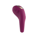 Passion Play Silicone Vibrating Cockring - Purple USB Rechargeable Penis Ring - Image 2
