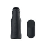 Passion Play Vibrating Cockring Sleeve - Black USB Rechargeable Vibrating Penis Sleeve with Wireless Remote - Image 3