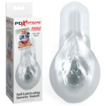 Pipedream Extreme Toyz Self Lubricating Sorority Snatch - Clear - Clear Vagina Stroker