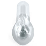 Pipedream Extreme Toyz Self Lubricating Sorority Snatch - Clear - Clear Vagina Stroker - Image 2