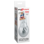 Pipedream Extreme Toyz Self Lubricating Sorority Snatch - Clear - Clear Vagina Stroker - Image 5