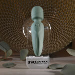 Evolved RUMBLE WAND - Olive Green 13.4 USB Rechargeable Mini Massage Wand - Image 6
