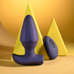 Evolved STARBURST - Purple 10.1 cm USB Rechargeable Vibrating Butt Plug with Wireless Remote - Image 2