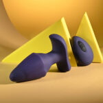 Evolved STARBURST - Purple 10.1 cm USB Rechargeable Vibrating Butt Plug with Wireless Remote - Image 4