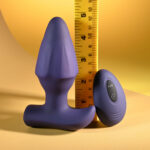 Evolved STARBURST - Purple 10.1 cm USB Rechargeable Vibrating Butt Plug with Wireless Remote - Image 8
