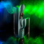Evolved GOLDEN GODDESS - Green USB Rechargeable Rabbit Vibrator with G-Spot Flicker - Image 2