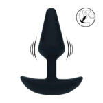 LEVELZ Classic Vibrating Silicone Anal Plug - Small - Black Small USB Rechargeable Butt Plug - Image 2
