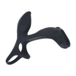 LEVELZ Vibrating Cock & Ball Ring with Shaft Loop - Black USB Rechargeable Vibrating Cock & Ball Rings - Image 3