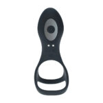 LEVELZ Vibrating Cock & Ball Ring with Shaft Loop - Black USB Rechargeable Vibrating Cock & Ball Rings - Image 4