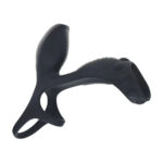 LEVELZ Vibrating Cock & Ball Ring with Shaft Loop - Black USB Rechargeable Vibrating Cock & Ball Rings - Image 5
