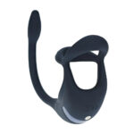 LEVELZ Remote Controlled Vibrating TriO Cock Ring with Prostate Stimulator - Black USB Rechargeable Vibrating Cock Ring with Anal Plug - Image 4