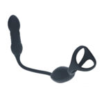 LEVELZ Vibrating & Thrusting TriO Cock Ring with Prostate Stimulator - Black USB Rechargeable Vibrating Cock Ring with Thrusting Prostate Plug - Image 3