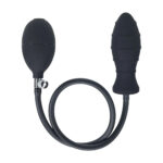LEVELZ Ribbed Inflatable Anal Plug - Black Inflatable Butt Plug - Image 5