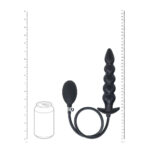 LEVELZ Beaded Inflatable Anal Plug - Black Inflatable Butt Plug - Image 5