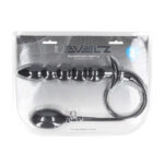 LEVELZ Beaded Inflatable Anal Plug - Black Inflatable Butt Plug - Image 7