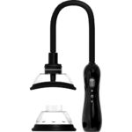 PUMPED Vulva & Breast Pump with Tongue Stimulator - Black - Black USB Rechargeable Ladies Pump Set - Image 2