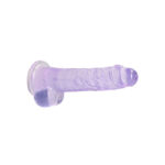 REALROCK 8'' Realistic Dildo With Balls - Purple 20.3 cm Dong - Image 5