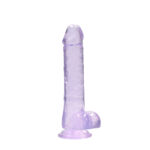 REALROCK 8'' Realistic Dildo With Balls - Purple 20.3 cm Dong - Image 6