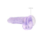 REALROCK 8'' Realistic Dildo With Balls - Purple 20.3 cm Dong - Image 7