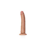 REALROCK Realistic Slim Dildo with Suction Cup - 20.5cm - Tan 20.5 cm (8'') Dong - Image 3
