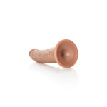 REALROCK Realistic Slim Dildo with Suction Cup - 20.5cm - Tan 20.5 cm (8'') Dong - Image 6