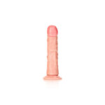 REALROCK Realistic Regular Curved Dildo with Suction Cup - 15.5 cm - Flesh 15.5 cm (6'') Dong - Image 5