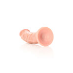 REALROCK Realistic Regular Curved Dildo with Suction Cup - 18 cm - Flesh 18 cm (7'') Dong - Image 6