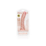 REALROCK Realistic Regular Curved Dildo with Suction Cup - 18 cm - Flesh 18 cm (7'') Dong - Image 7